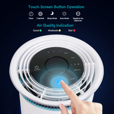 24W PM2.5 فلتر الهواء التجاري مخصص لتنقية الهواء سطح المكتب