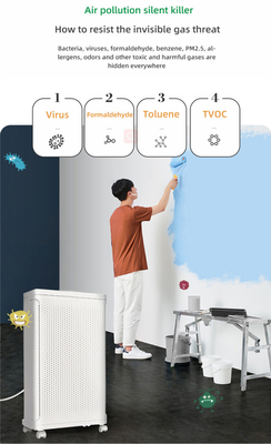 OEM لتنقية الهواء الأرضية H13 Hepa Filter UV Air Purifier للمنزل الكبير
